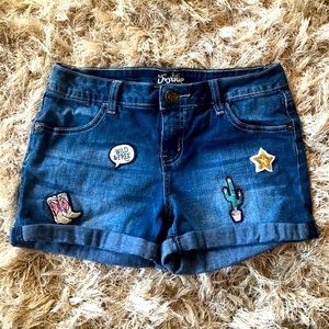 Justice Denim Cowgirl Shorts